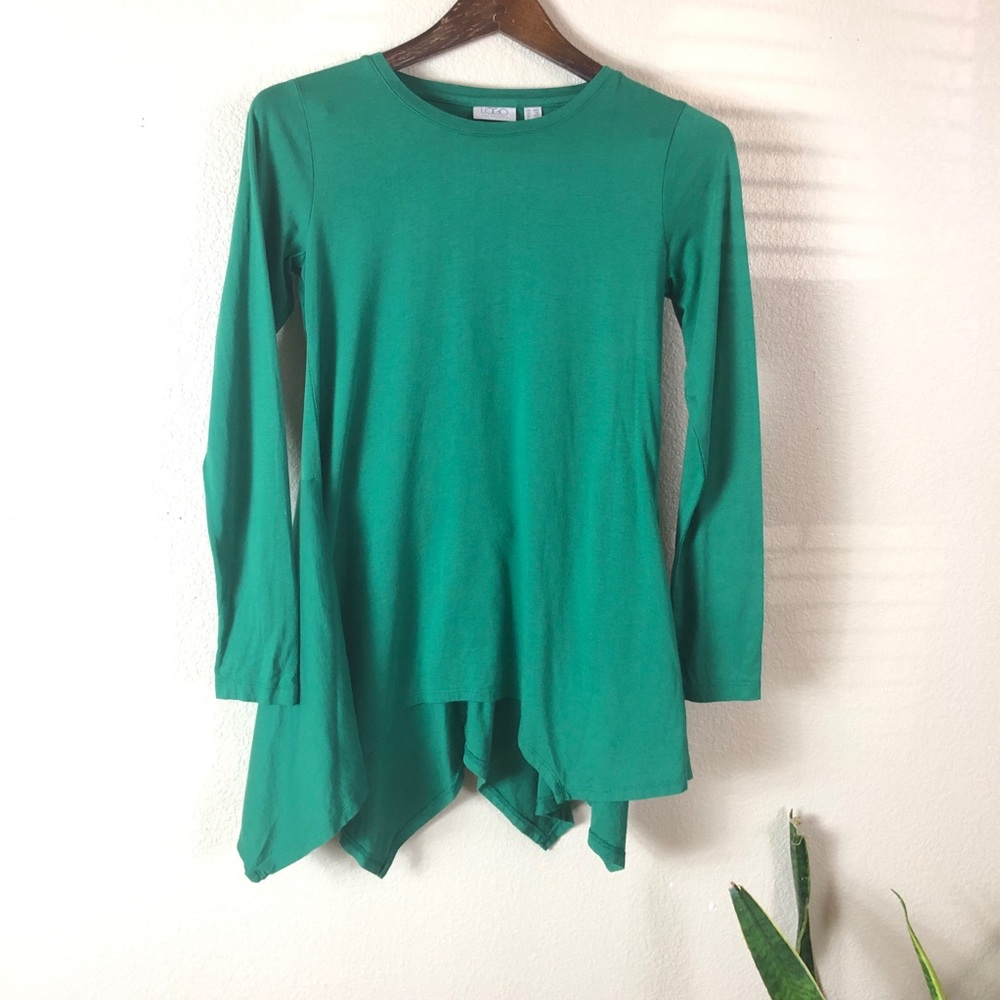 Logo || Asymmetrical Pocket Blouse Top Shirt